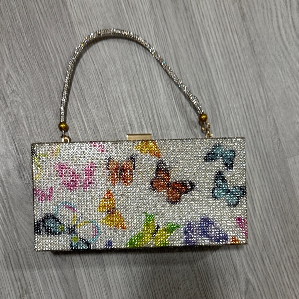 Butterfly Crystal Clutch